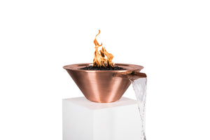 Top Fires 36" Copper Fire & Water Bowl OPT-102-36NWCB - The Outdoor Fireplace Store