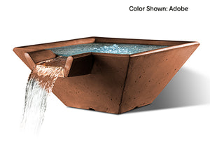 Slick Rock Cascade Square Water Bowl - The Outdoor Fireplace Store