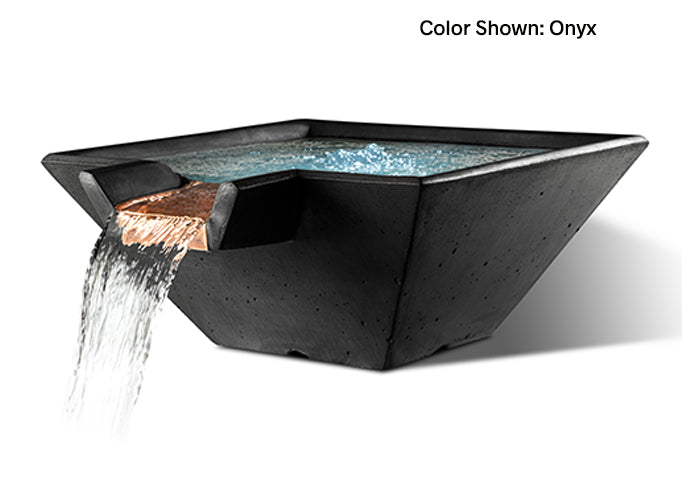 Slick Rock Cascade Square Water Bowl - The Outdoor Fireplace Store