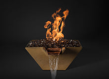 Load image into Gallery viewer, Slick Rock 29&quot; Cascade Square Fire on Glass with Electronic Ignition - The Outdoor Fireplace Store